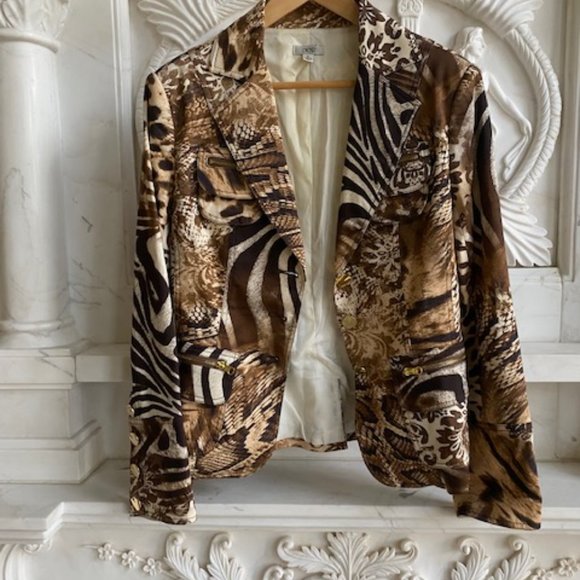 Cache Animal Print Jacket - Picture 1 of 7